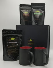 Load image into Gallery viewer, Loose Leaf Tea Gift Box with Peppermint Green, Chocolate and Holiday Teas and Mugs